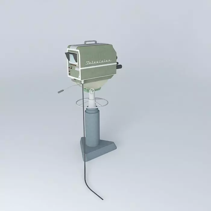 Old Television Camera Studio TV Camera Please Rate Free 3D model_0