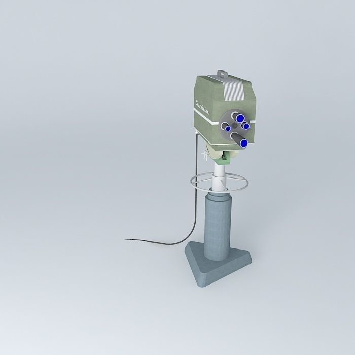 Old Television Camera Studio TV Camera Please Rate Free 3D model_2