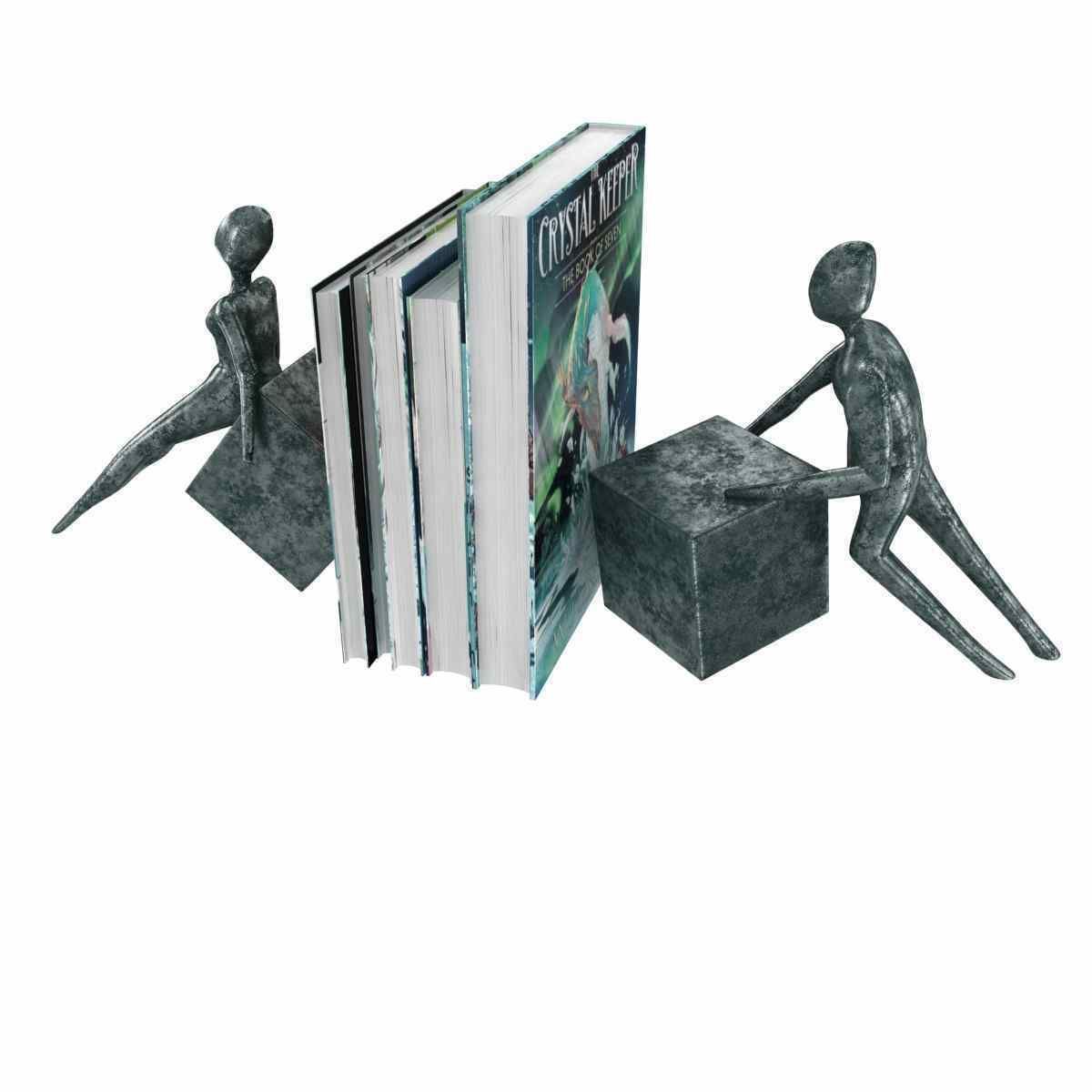 Gardeco ANTE and RETRO CYBUS Bronze bookend 3d model 3D model_6