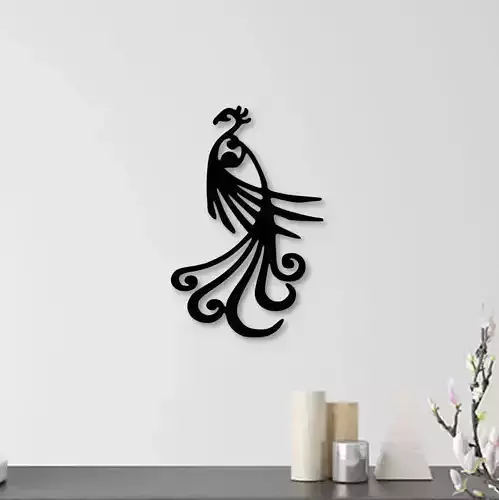 Peacock wall decoration