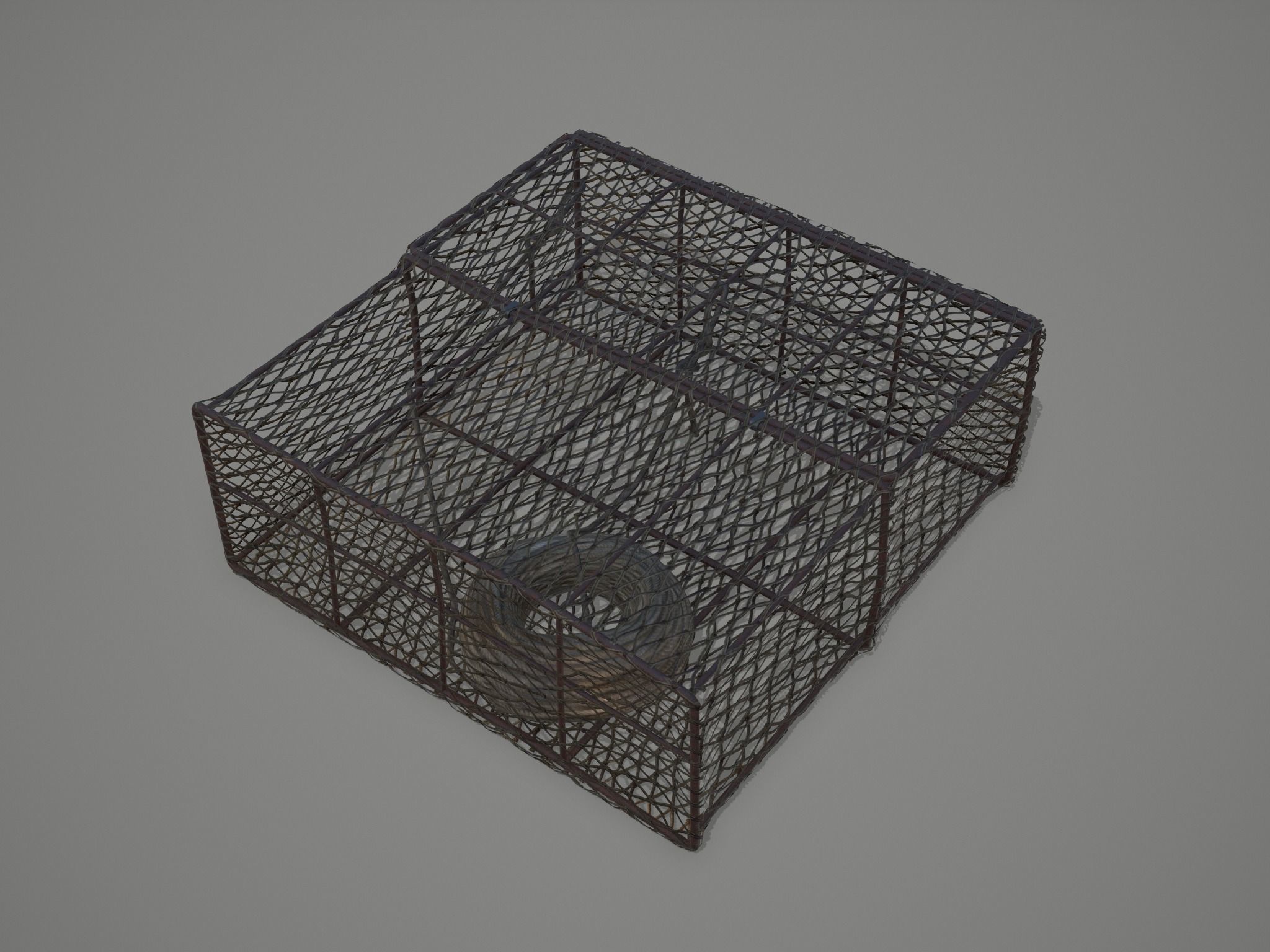 Crab and Lobster Traps - PBR and Game Ready Low-poly 3D model_1