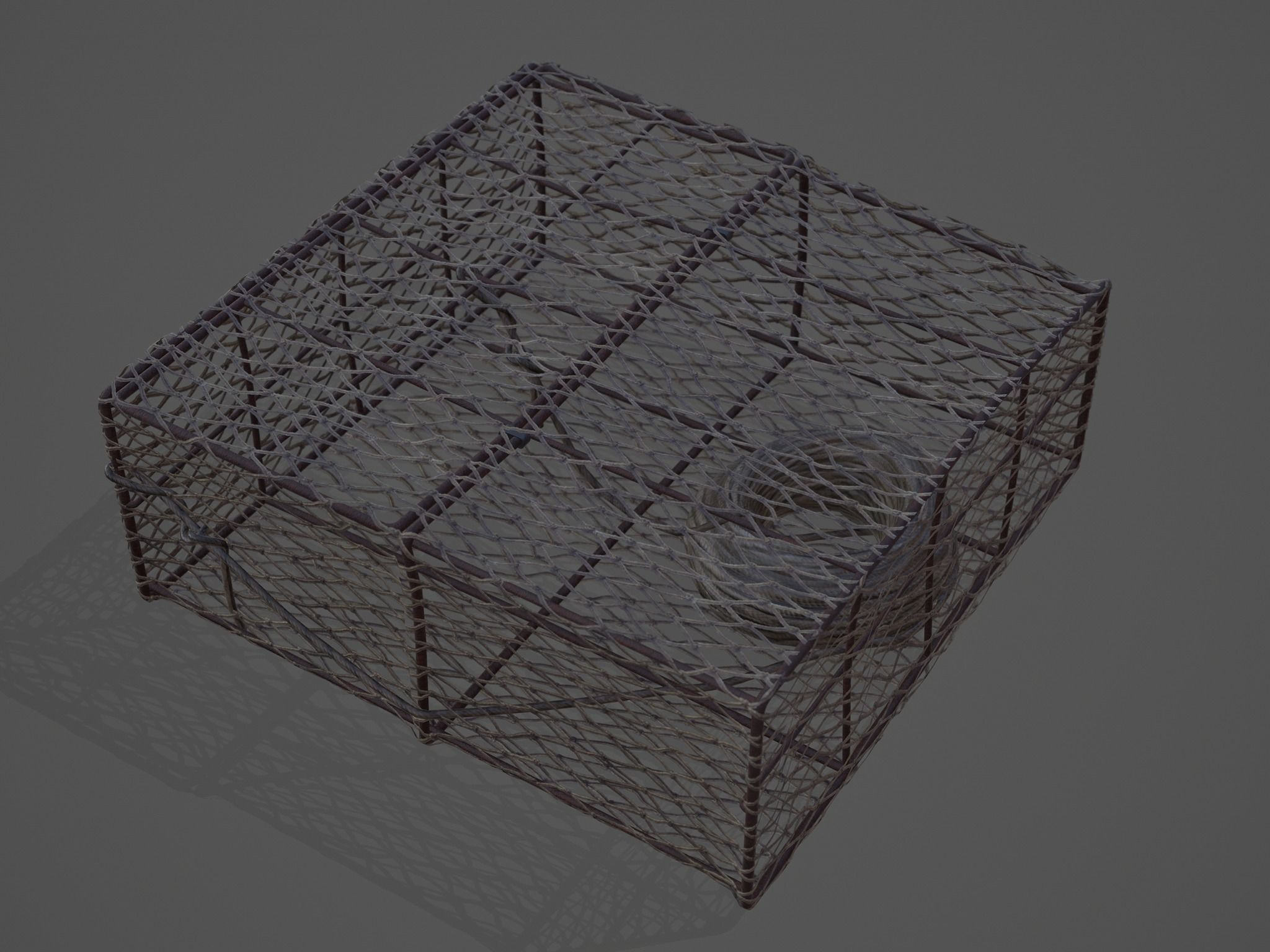 Crab and Lobster Traps - PBR and Game Ready Low-poly 3D model_3