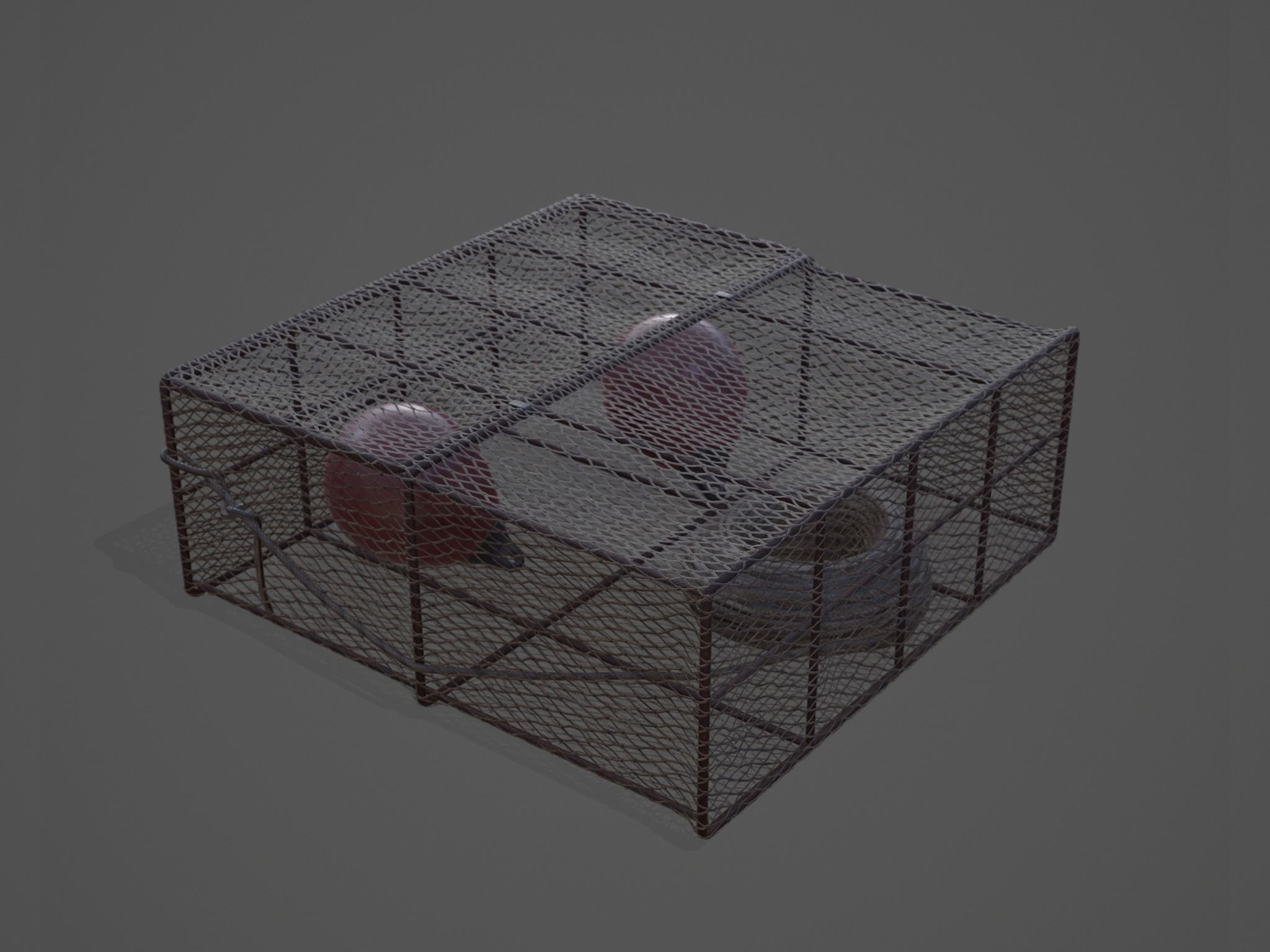 Crab and Lobster Traps - PBR and Game Ready Low-poly 3D model_11