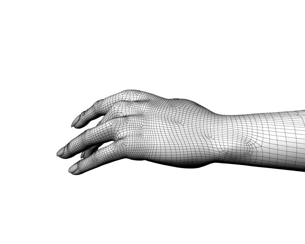 Female hand 04 3D model_24