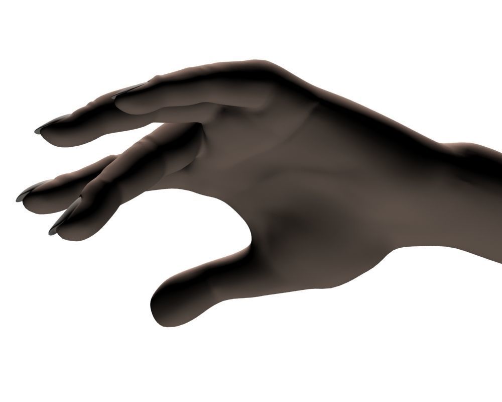 Female hand 04 3D model_10