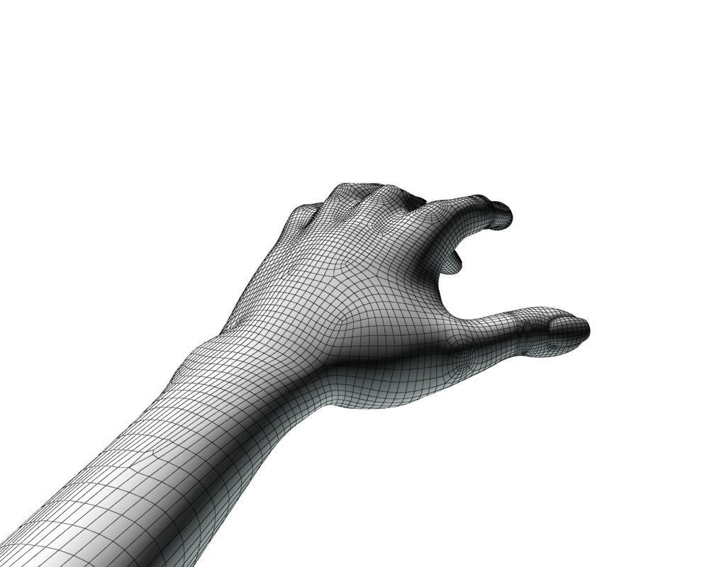 Female hand 04 3D model_15
