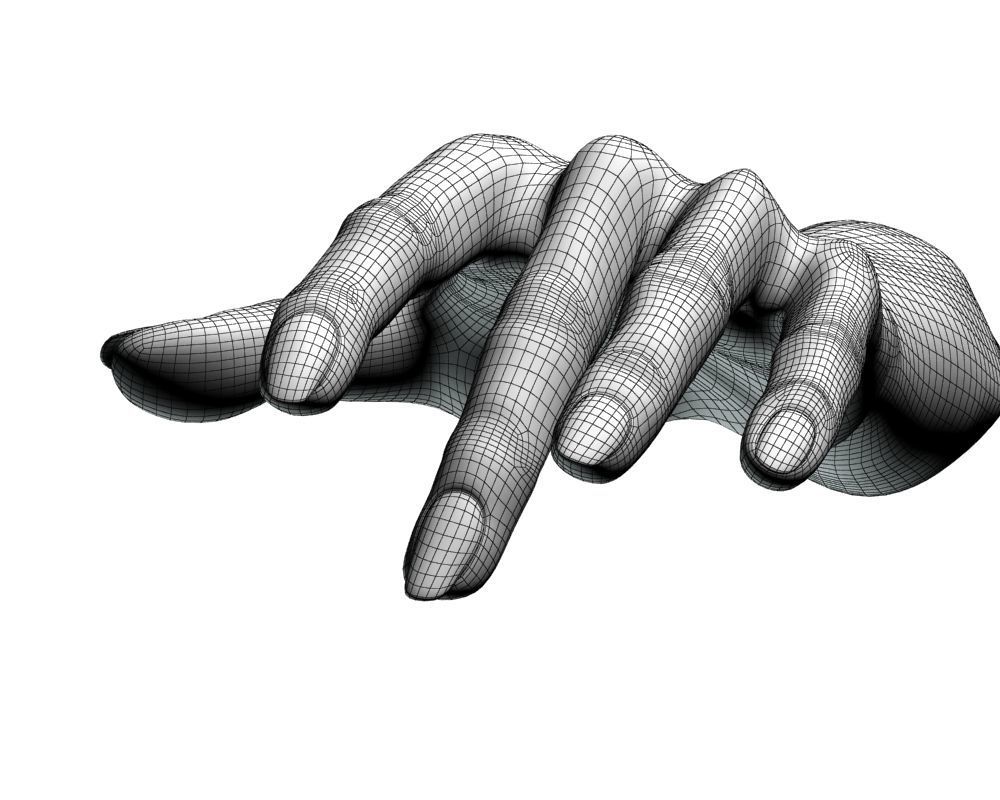 Female hand 04 3D model_18