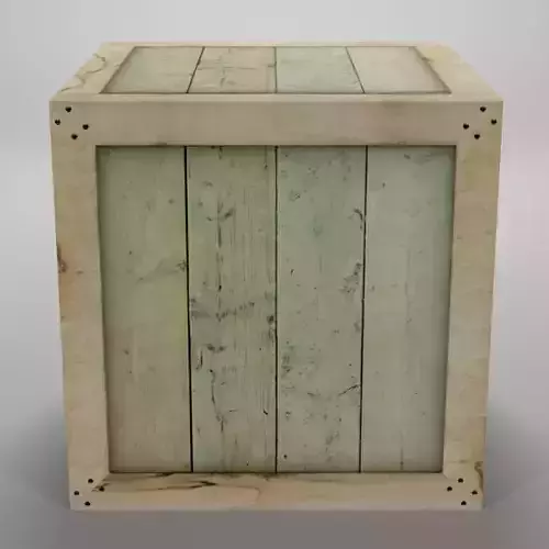 Wood Crate Free low-poly 3D model