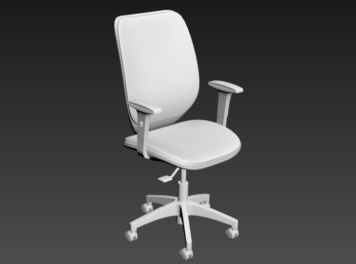 Office Chair with Multi Options 3D model_25