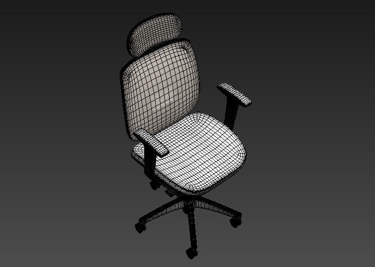 Office Chair with Multi Options 3D model_27