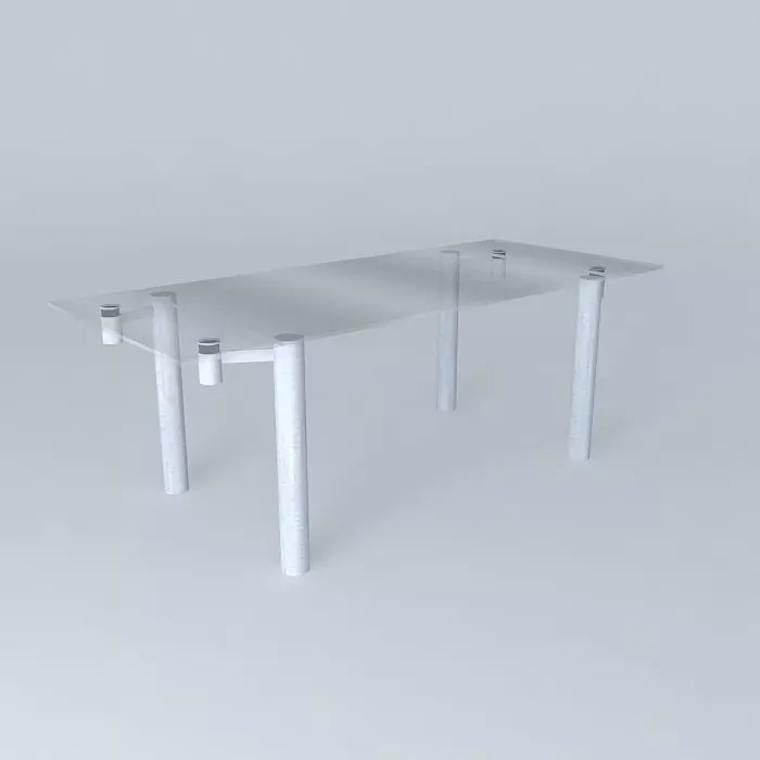 Extendable Dining Table free 3D model | CGTrader