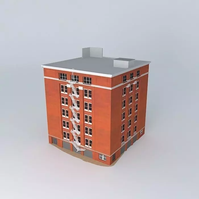 Dal Tex Building (As in 1963) Free 3D model_0