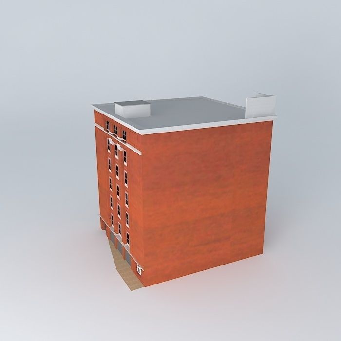 Dal Tex Building (As in 1963) Free 3D model_2