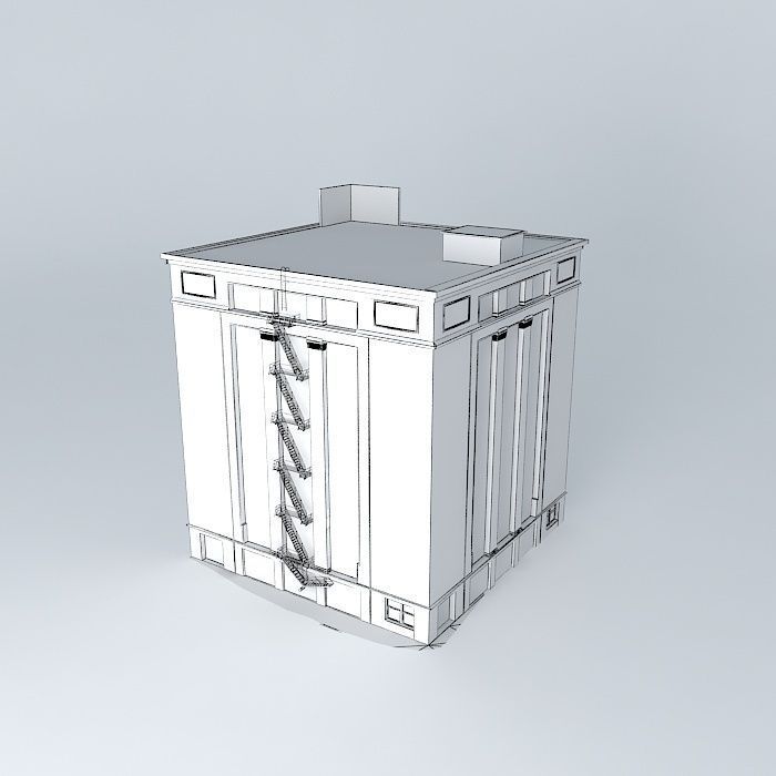 Dal Tex Building (As in 1963) Free 3D model_3
