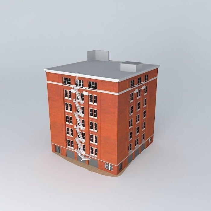 Dal Tex Building (As in 1963) free 3D Model .max .obj .3ds .fbx .stl