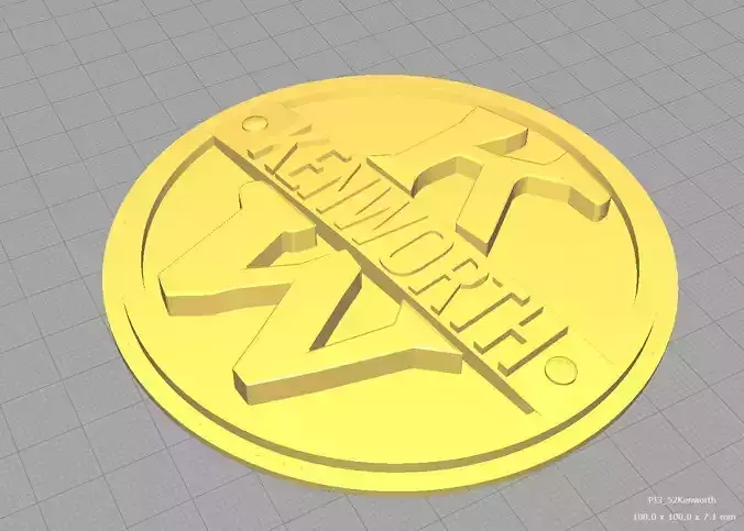 1952 Kenworth 3D printable Cup Coaster 3D print model