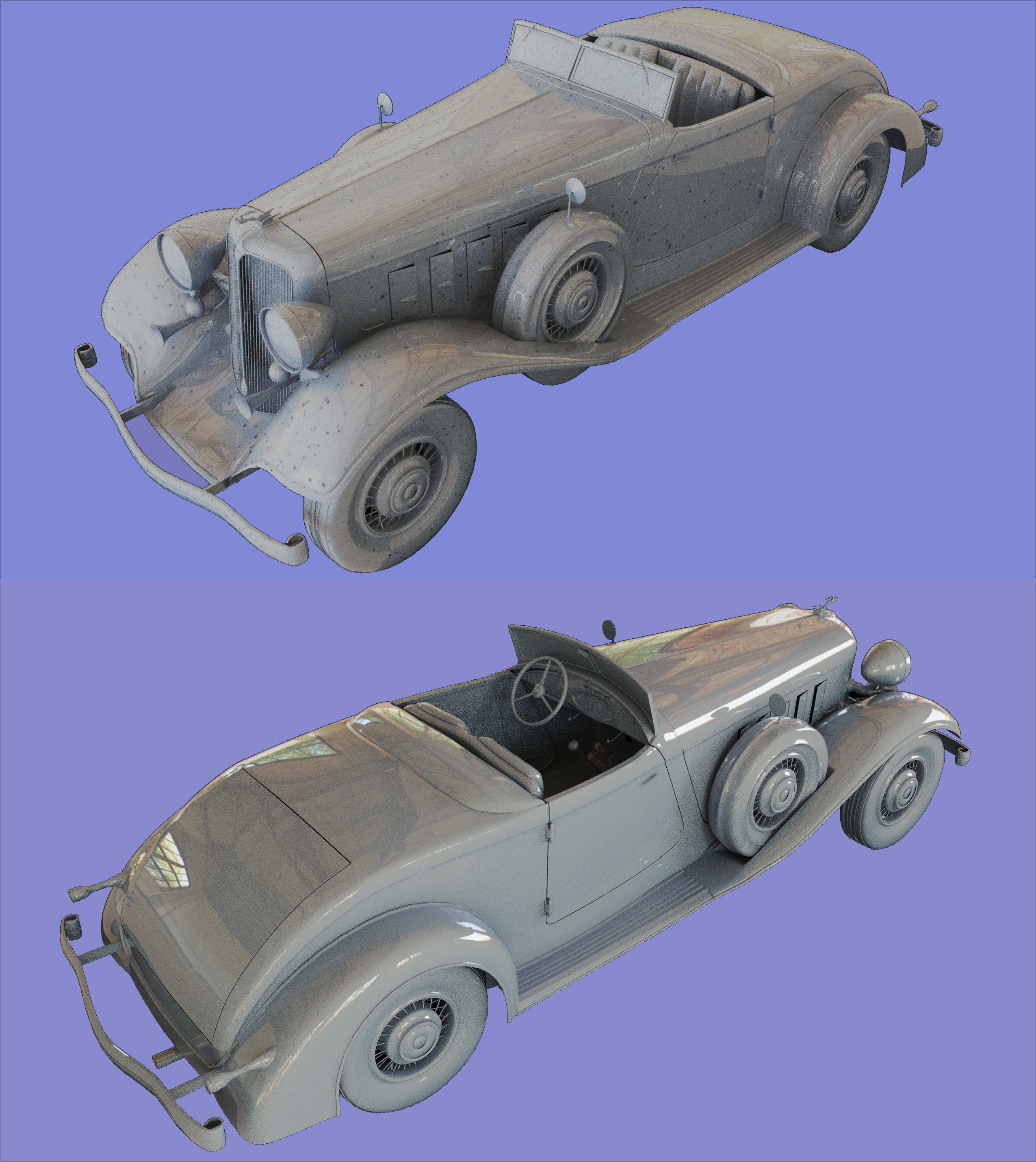 Chrysler Imperial 1932 Low-poly 3D model_13