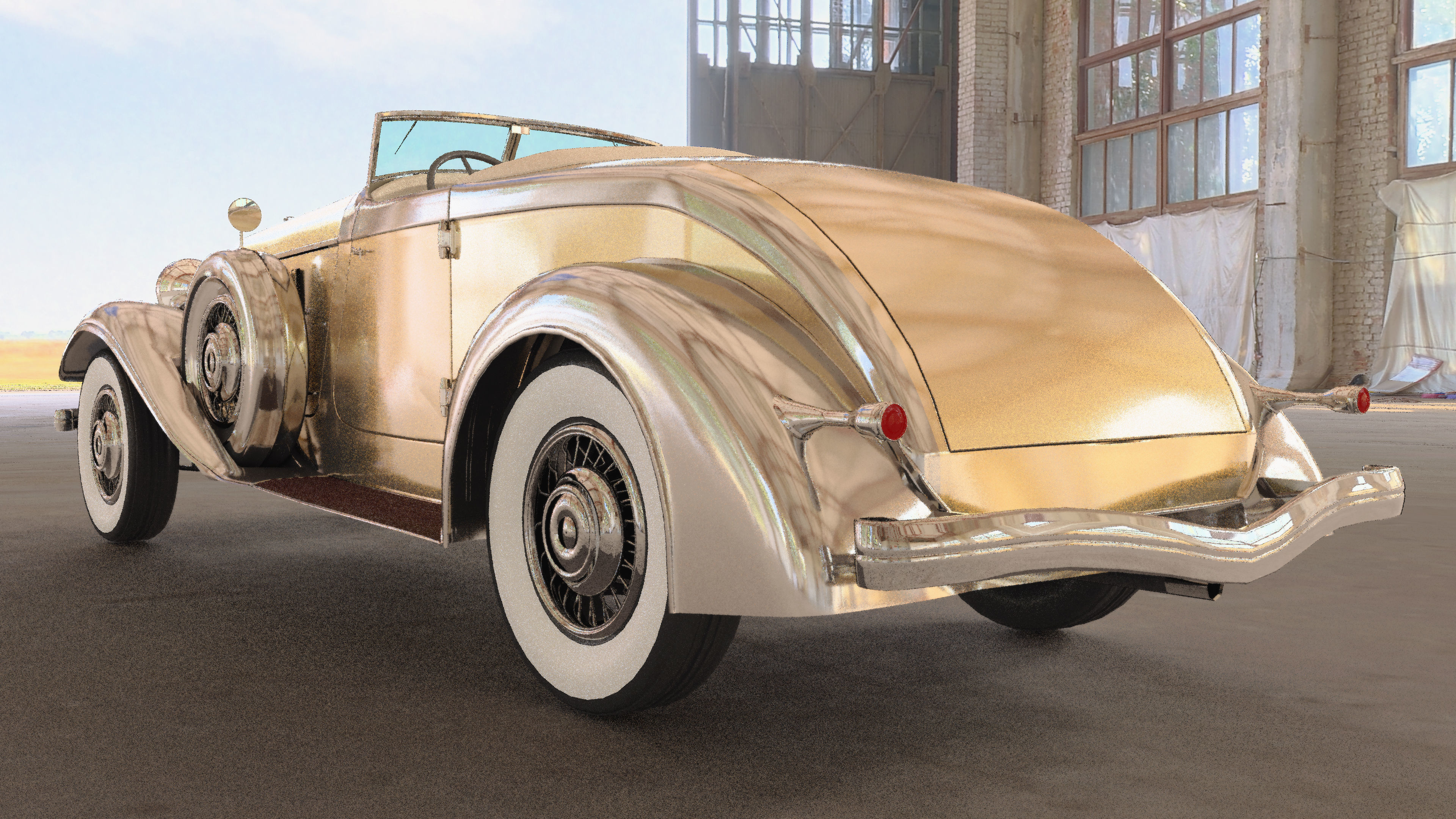 Chrysler Imperial 1932 Low-poly 3D model_5