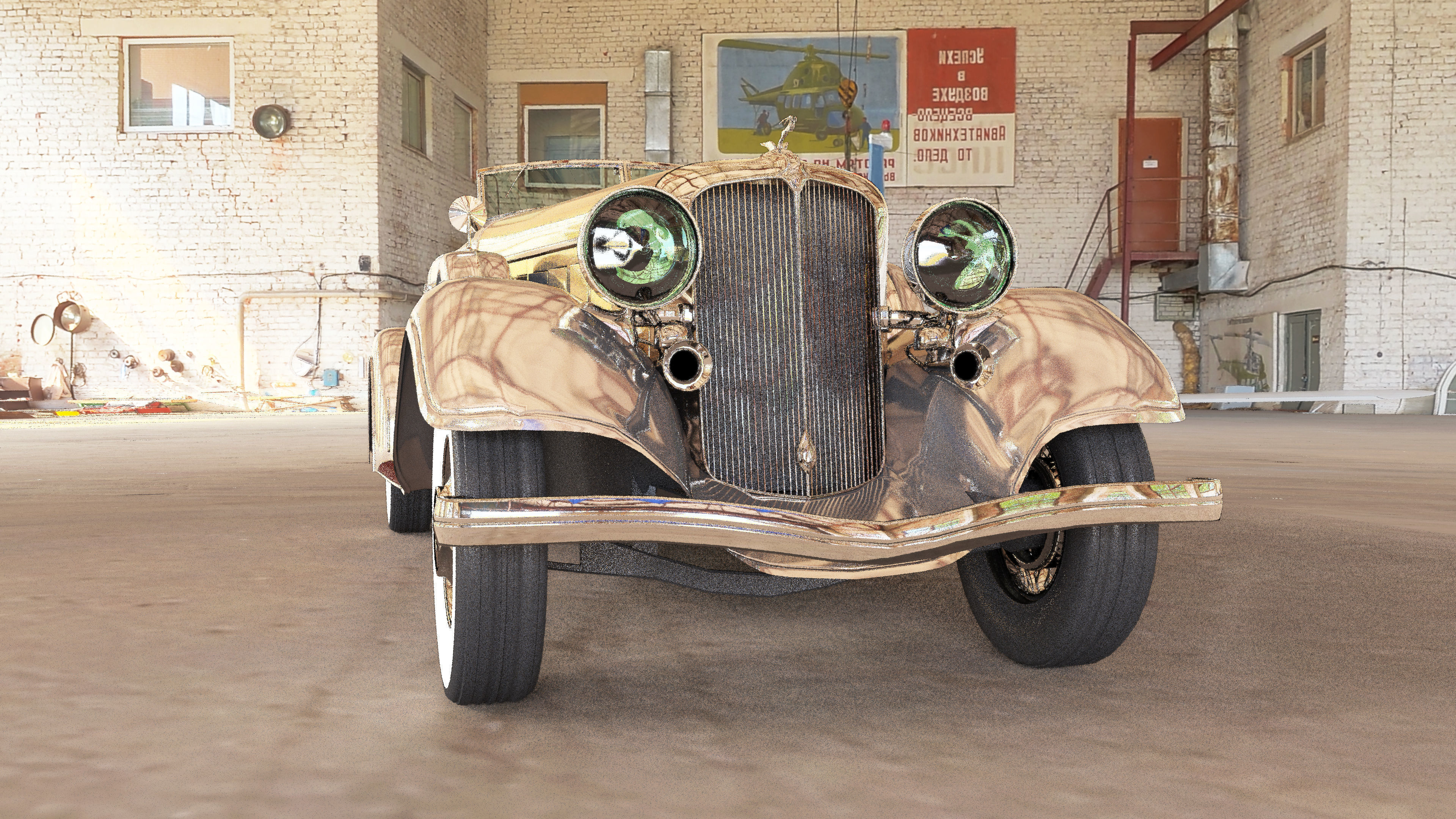 Chrysler Imperial 1932 Low-poly 3D model_4