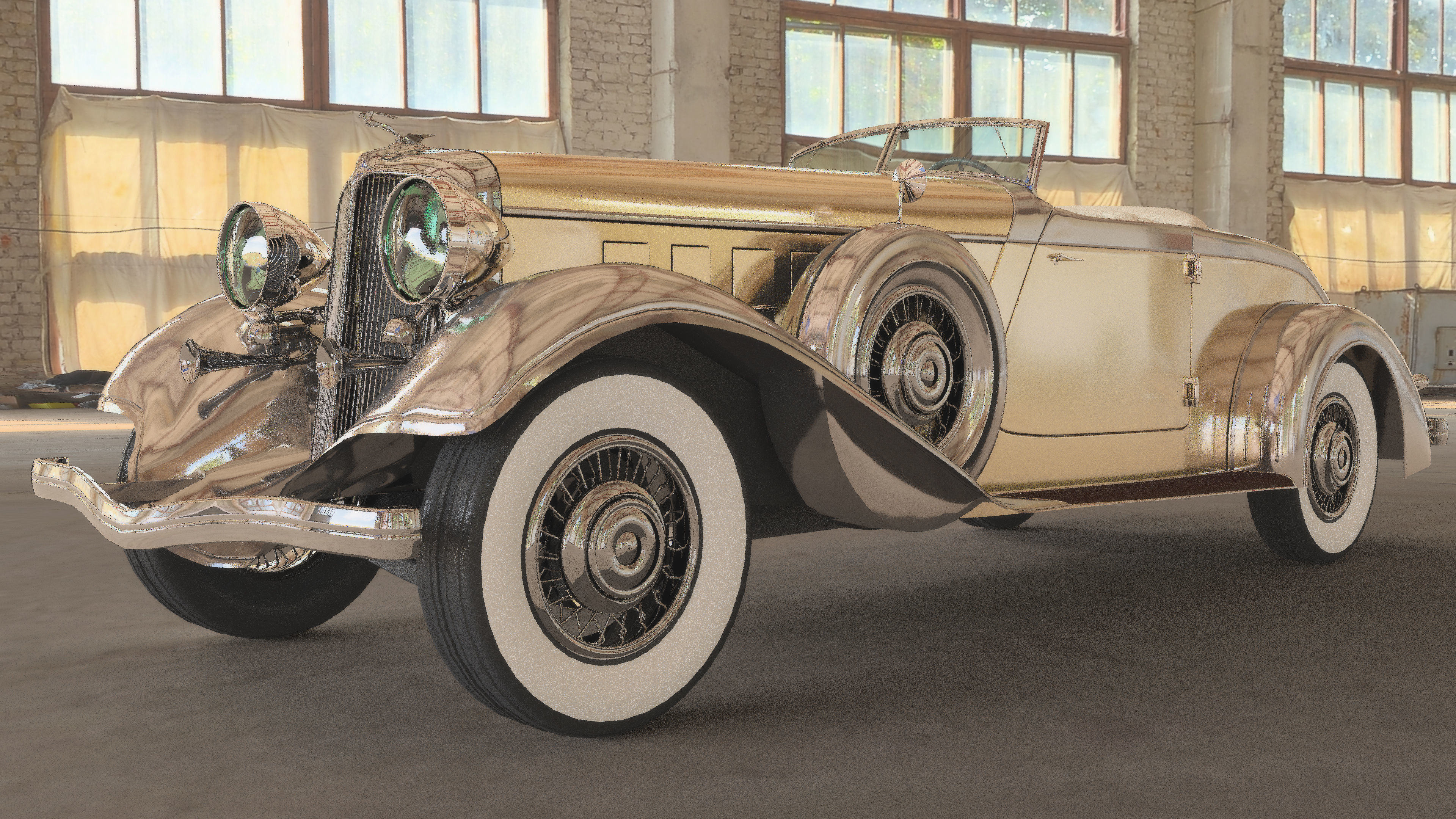 Chrysler Imperial 1932 Low-poly 3D model_6