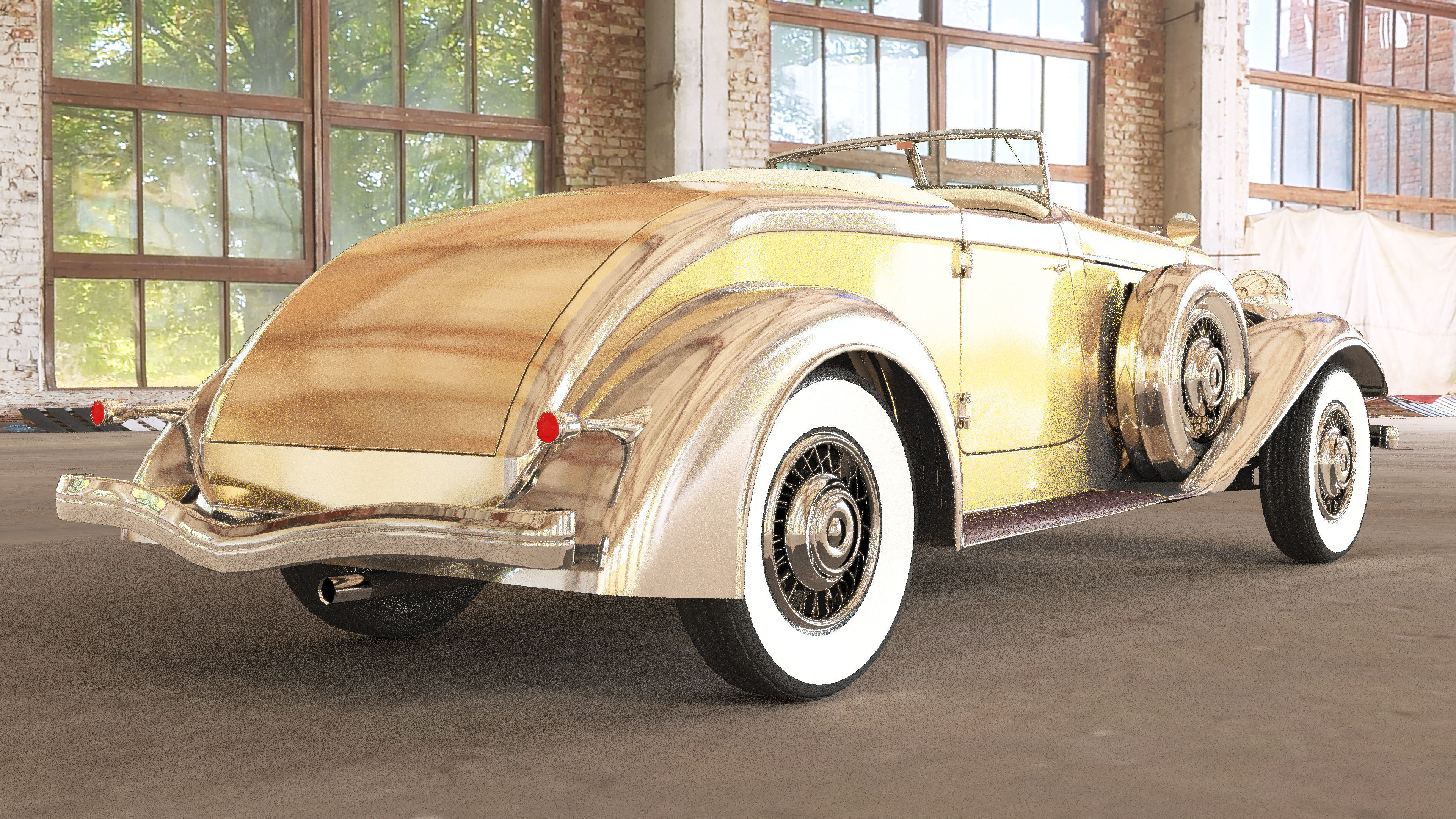 Chrysler Imperial 1932 Low-poly 3D model_7
