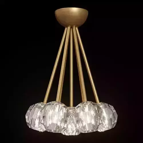 Restoration Hardware BOULE DE CRISTAL FLUSHMOUNT 15 