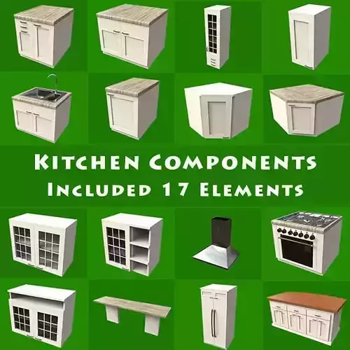 Kitchen Components 3D model