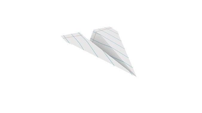 Paper Airplane 3D model