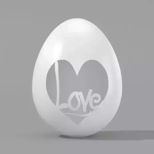 Egg Sculpture N002 3D print model