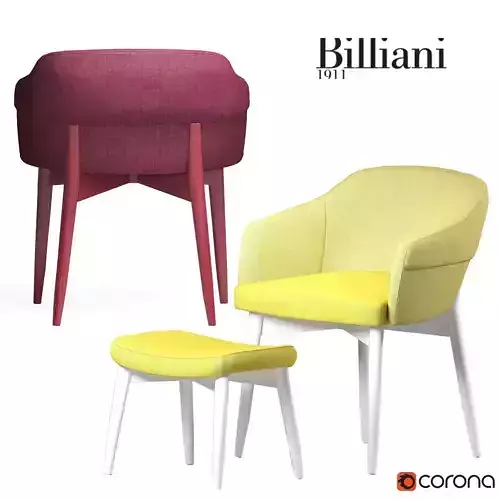 Spy armchair by Billiani 3D model