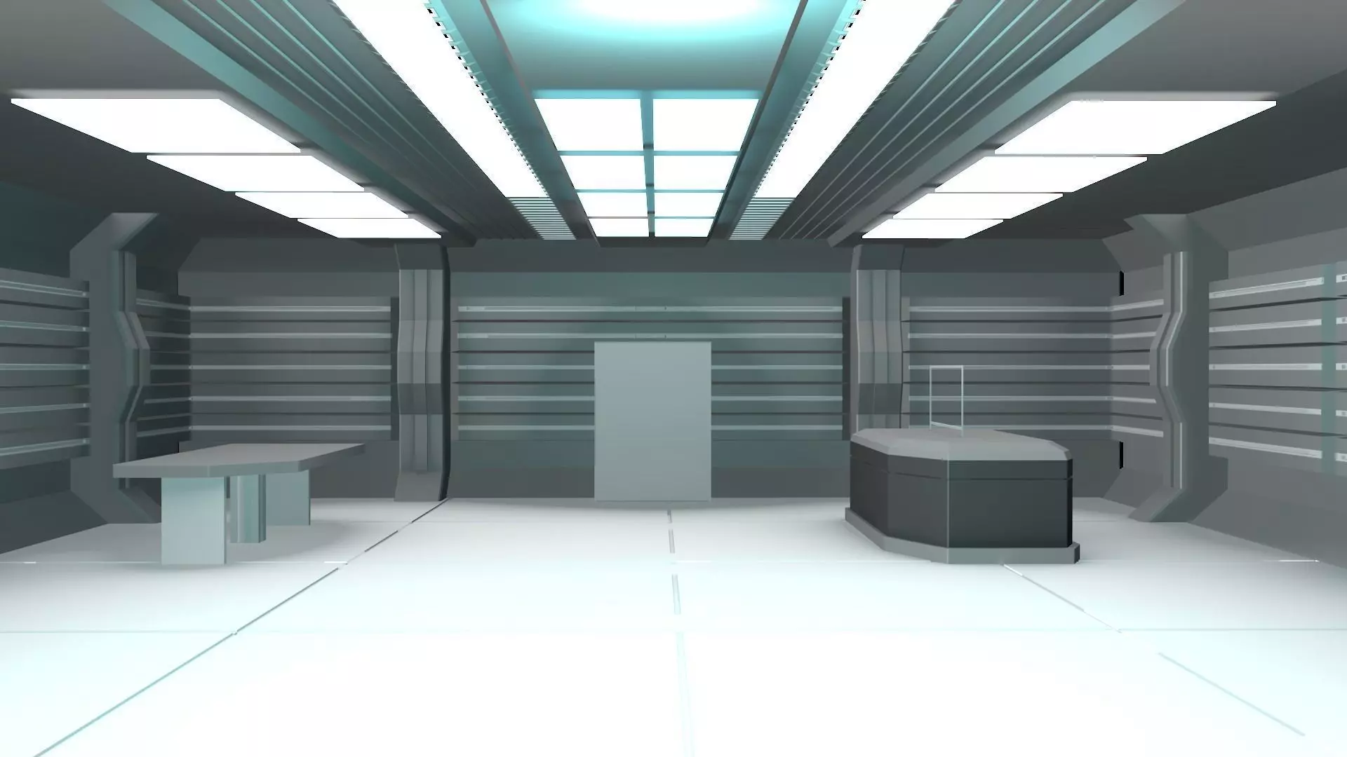 Sci Fi Lab Low-poly 3D model_0