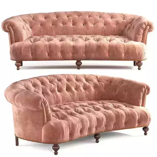 Brussel Blush sofa 3D model
