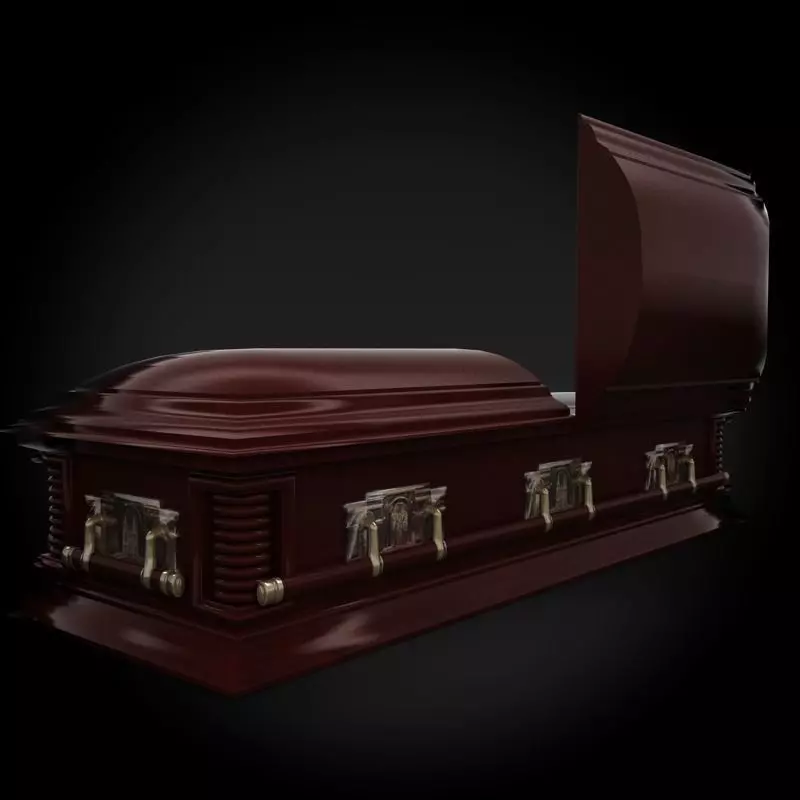 High Def Classic Coffin Victorian 3D model