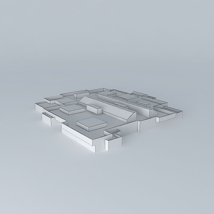 Building in Fresno CA 93706 USA Free 3D model_3