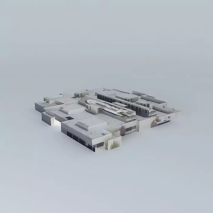 Building in Fresno CA 93706 USA Free 3D model_0