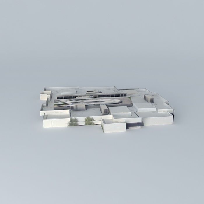 Building in Fresno CA 93706 USA Free 3D model_2