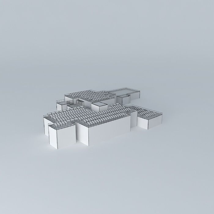 Jerusalem orange building Free 3D model_3