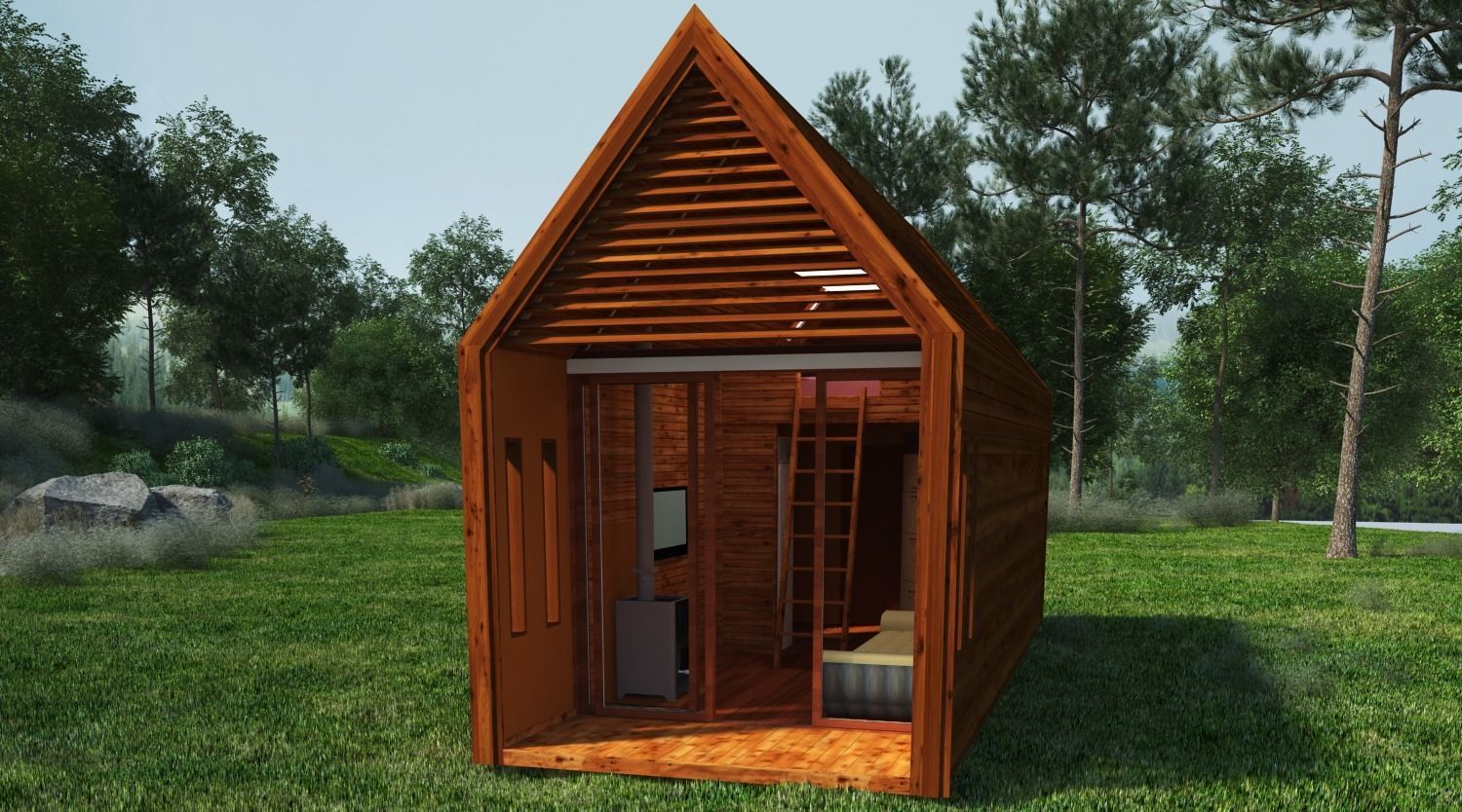 Modular private house 3D model_2