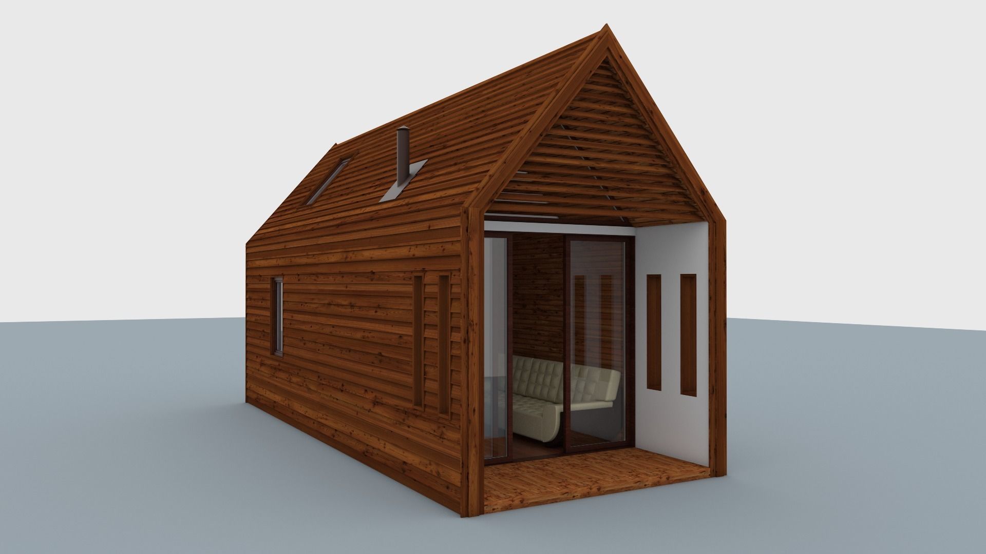 Modular private house 3D model_12