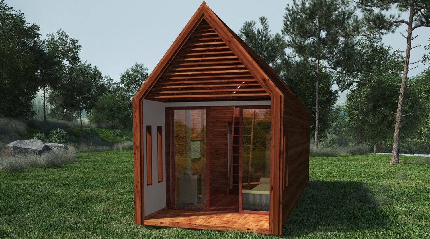 Modular private house 3D model_9