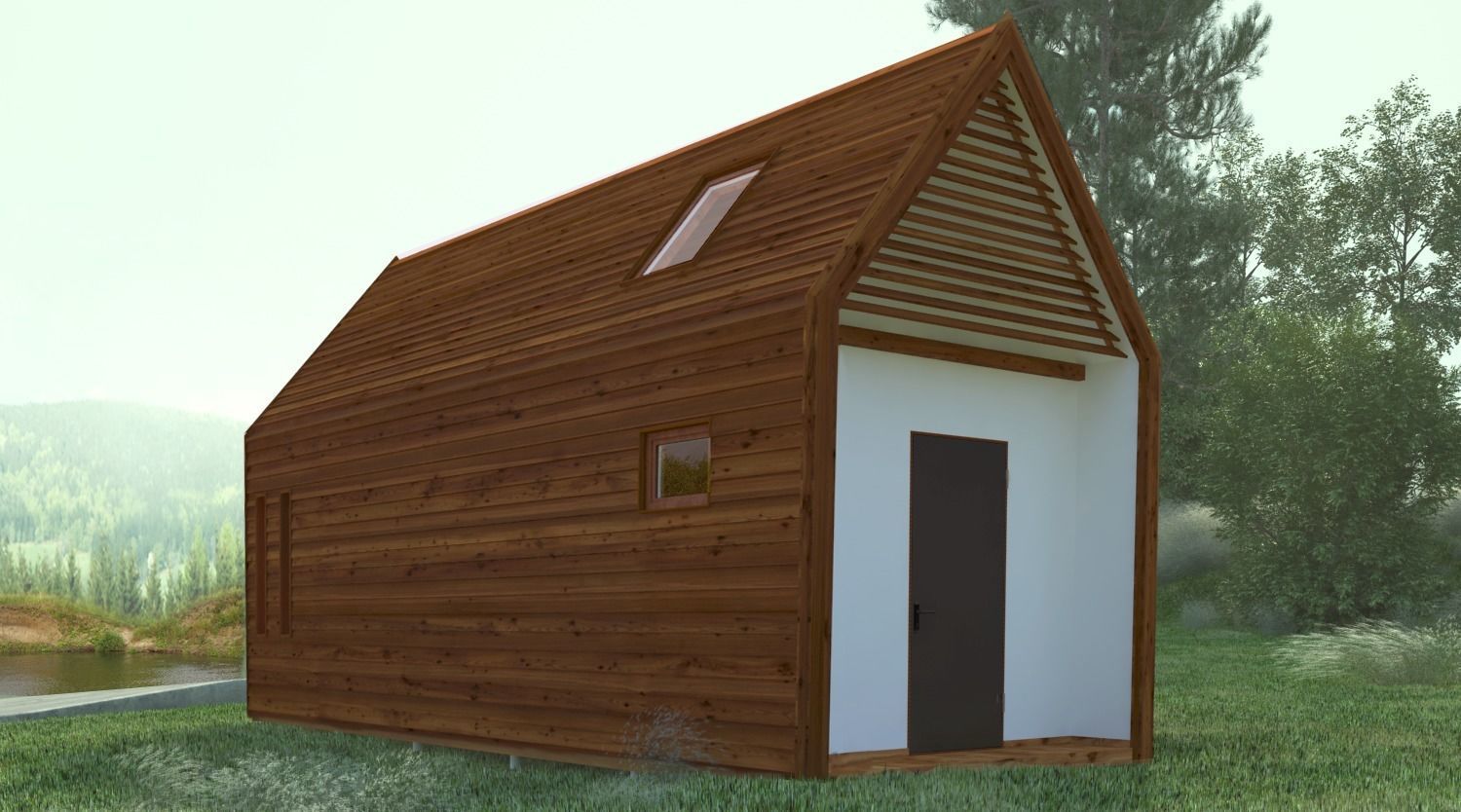 Modular private house 3D model_16