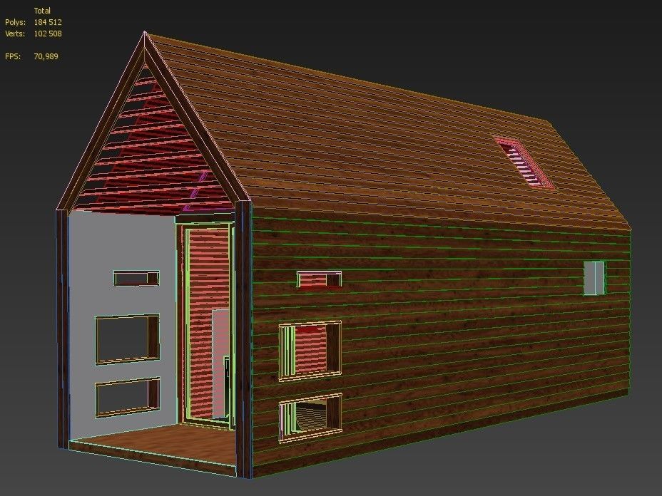 Modular private house 3D model_19