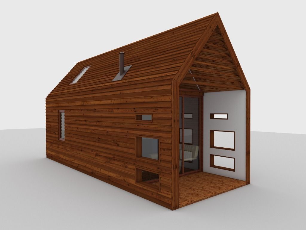 Modular private house 3D model_6