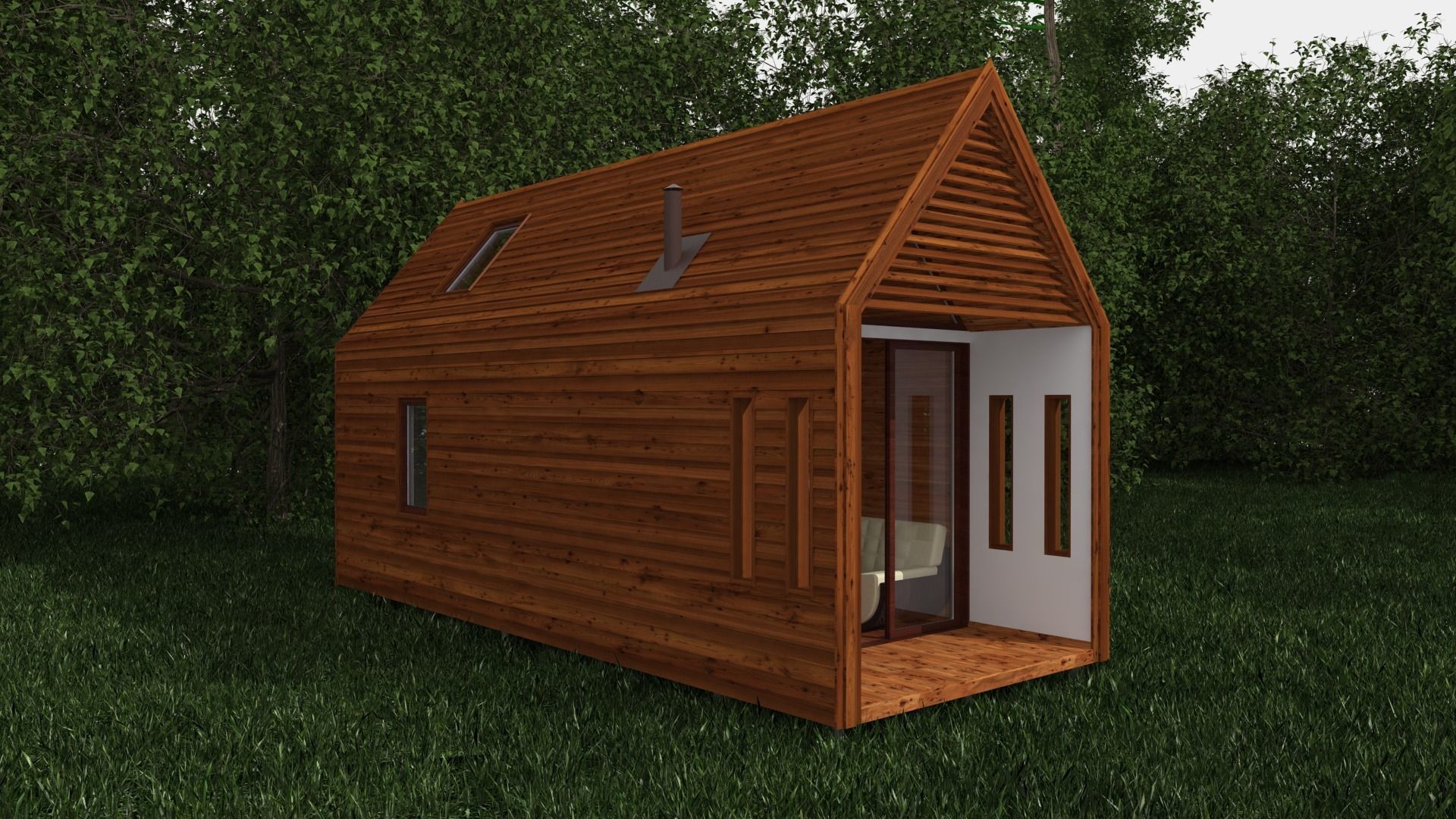 Modular private house 3D model_5