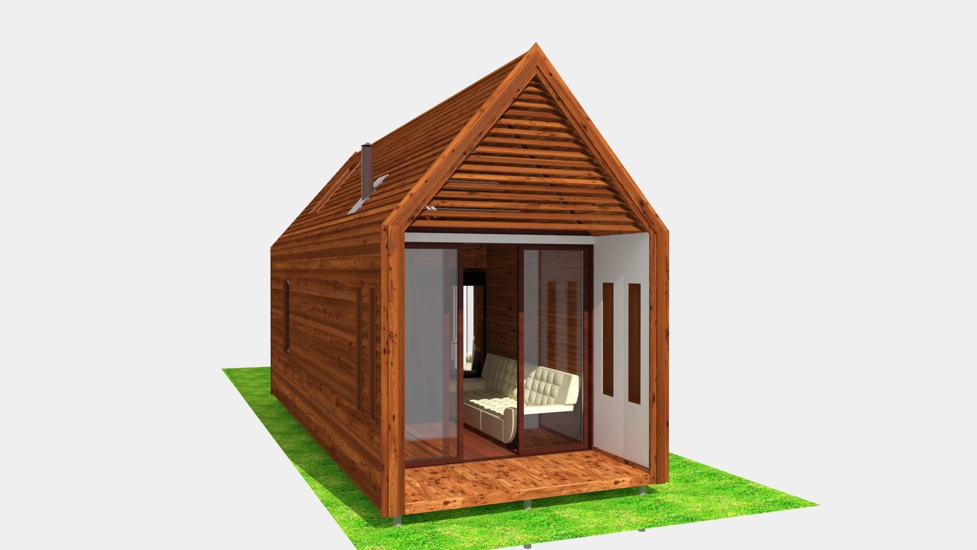 Modular private house 3D model_11