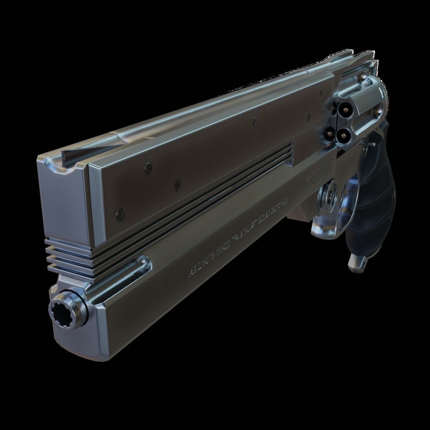 AGL Arms 45 Long Colt Low-poly 3D model_3