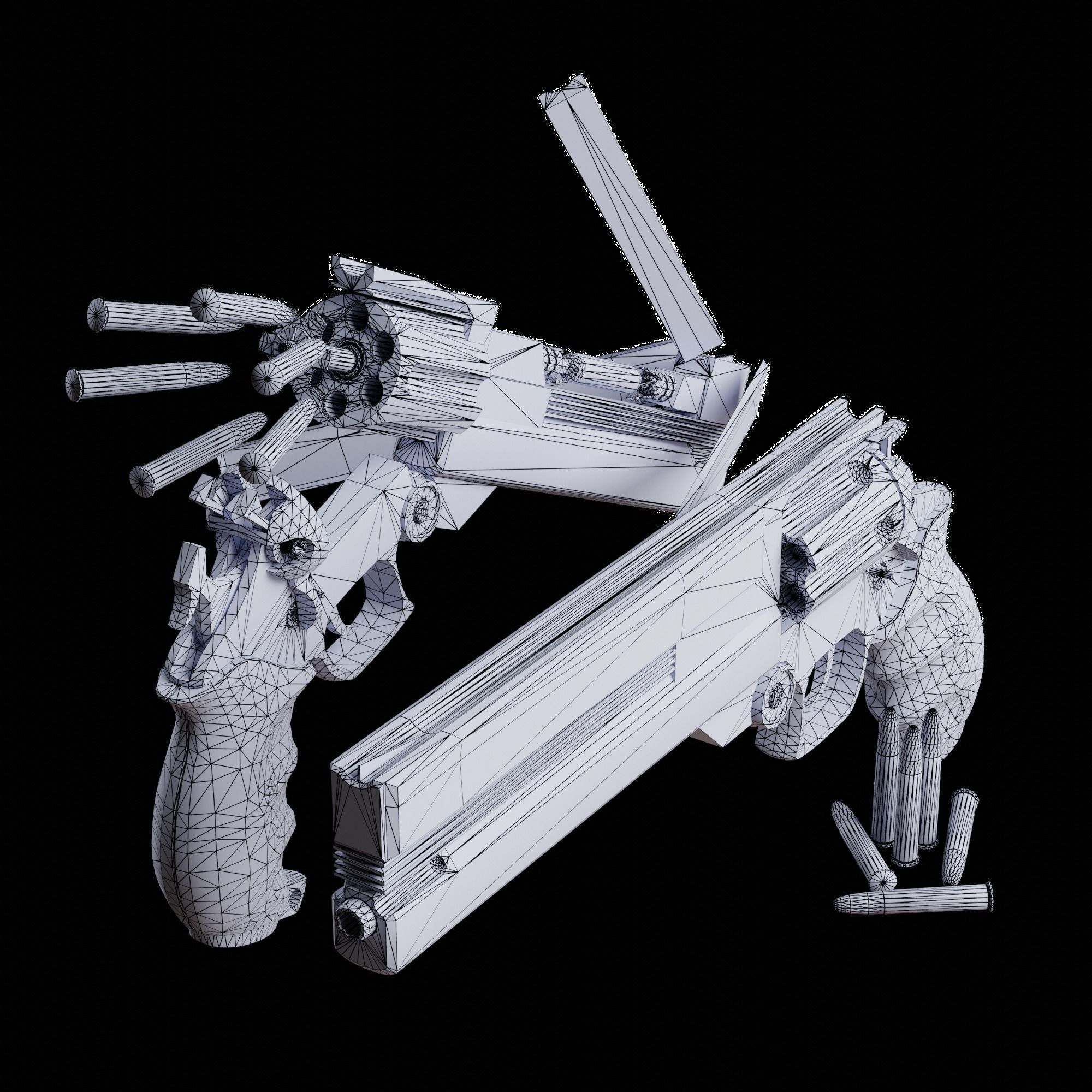 AGL Arms 45 Long Colt Low-poly 3D model_7