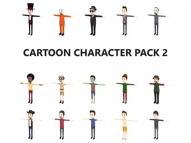 Cartoon Man Character Pack2