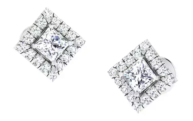 Solitaire pendant-earrings set 3dm stl render detail 3D print