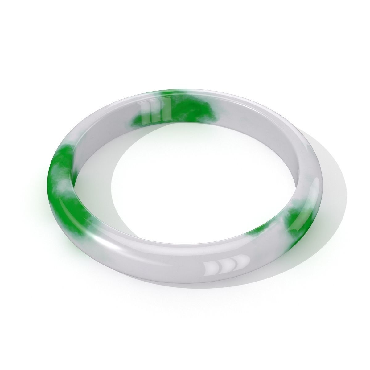 Jade Bracelet Band 3D Model Collection_9
